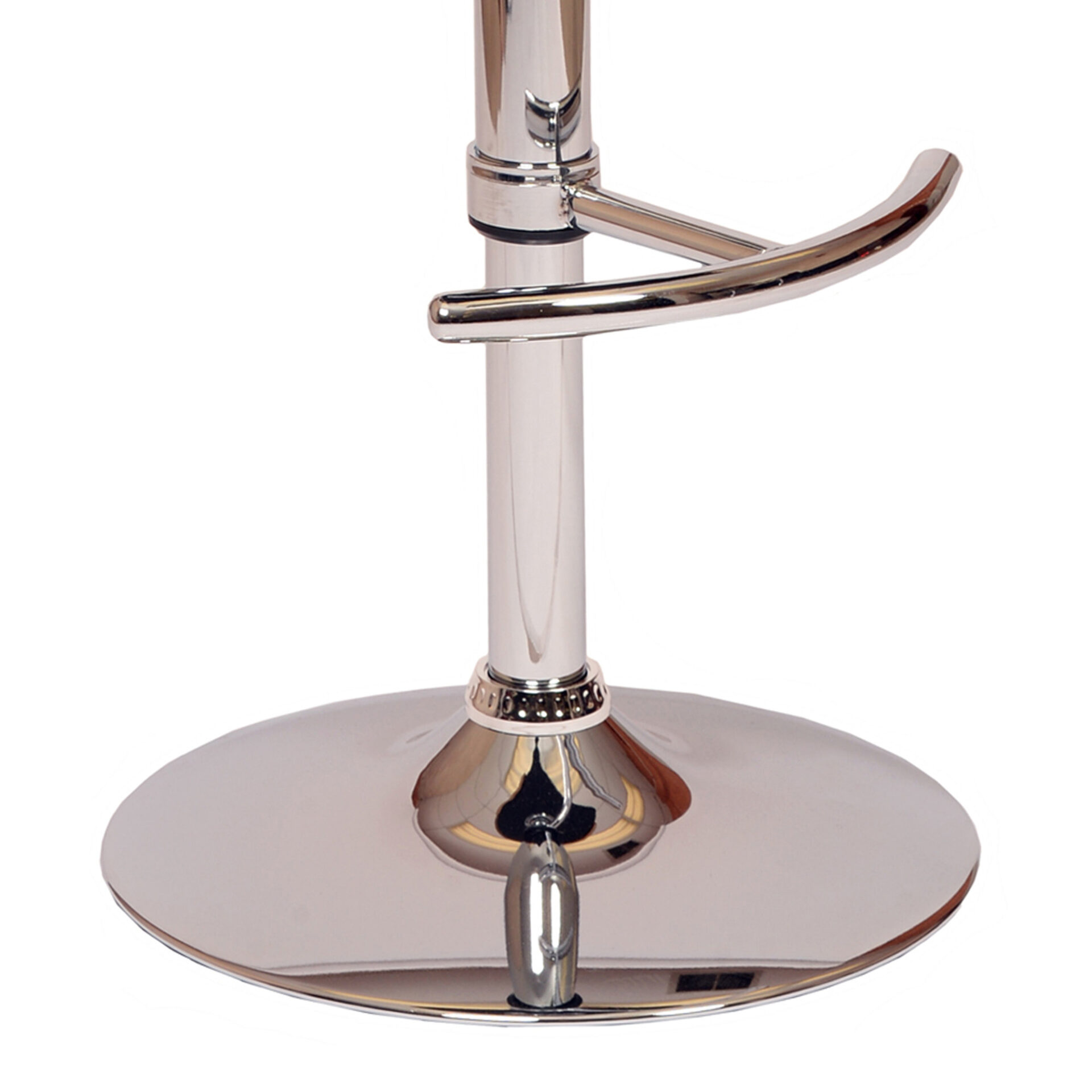 Adjustable Height Black and Silver Modern Swivel Bar Stool 4 Adjustable Height Black and Silver Modern Swivel Bar Stool - Image 4