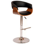 44 Inch Black Faux Leather Adjustable Swivel Bar Stool 9 44 Inch Black Faux Leather Adjustable Swivel Bar Stool