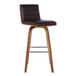 39” Brown Wood Swivel Low Back Bar Height Stool 10 39” Brown Wood Swivel Low Back Bar Height Stool