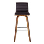 39” Brown Wood Swivel Low Back Bar Height Stool 13 39” Brown Wood Swivel Low Back Bar Height Stool