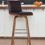 39” Brown Wood Swivel Low Back Bar Height Stool 11 39” Brown Wood Swivel Low Back Bar Height Stool
