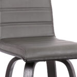 26 Inch Gray and Black Swivel Counter Height Bar Stool 16 26 Inch Gray and Black Swivel Counter Height Bar Stool