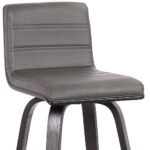 26 Inch Gray and Black Swivel Counter Height Bar Stool 17 26 Inch Gray and Black Swivel Counter Height Bar Stool