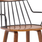 26-Inch Brown Wood and Iron Counter Height Bar Stool 17 26-Inch Brown Wood and Iron Counter Height Bar Stool