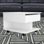 22 Inch White Lift Top Coffee Table With Drawer Wheels 9 22 Inch White Lift Top Coffee Table With Drawer Wheels
