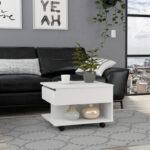22 Inch White Lift Top Coffee Table With Drawer Wheels 10 22 Inch White Lift Top Coffee Table With Drawer Wheels