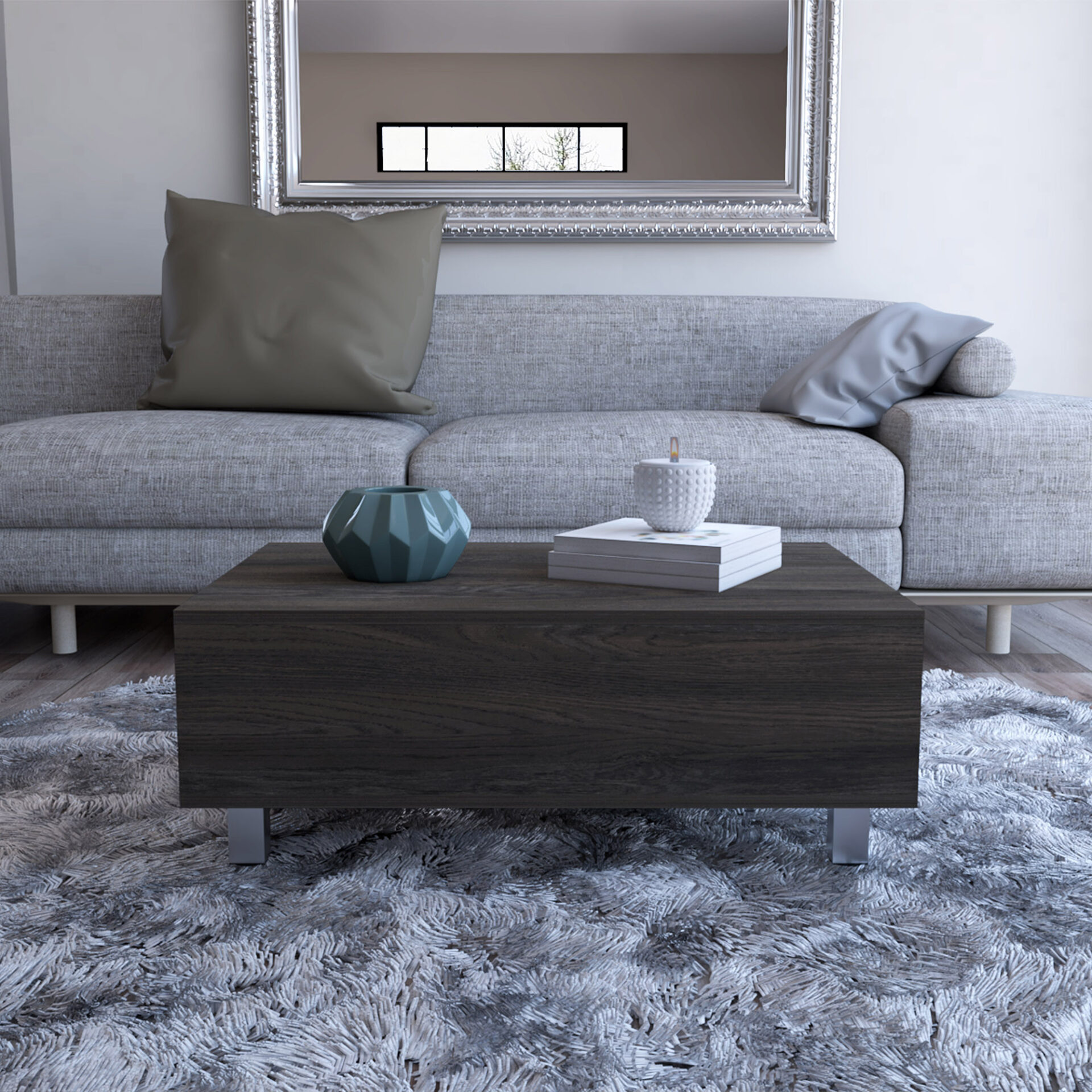 32 Inch Carbon Espresso Lift Top Coffee Table With Storage 5 32 Inch Carbon Espresso Lift Top Coffee Table With Storage - Image 5