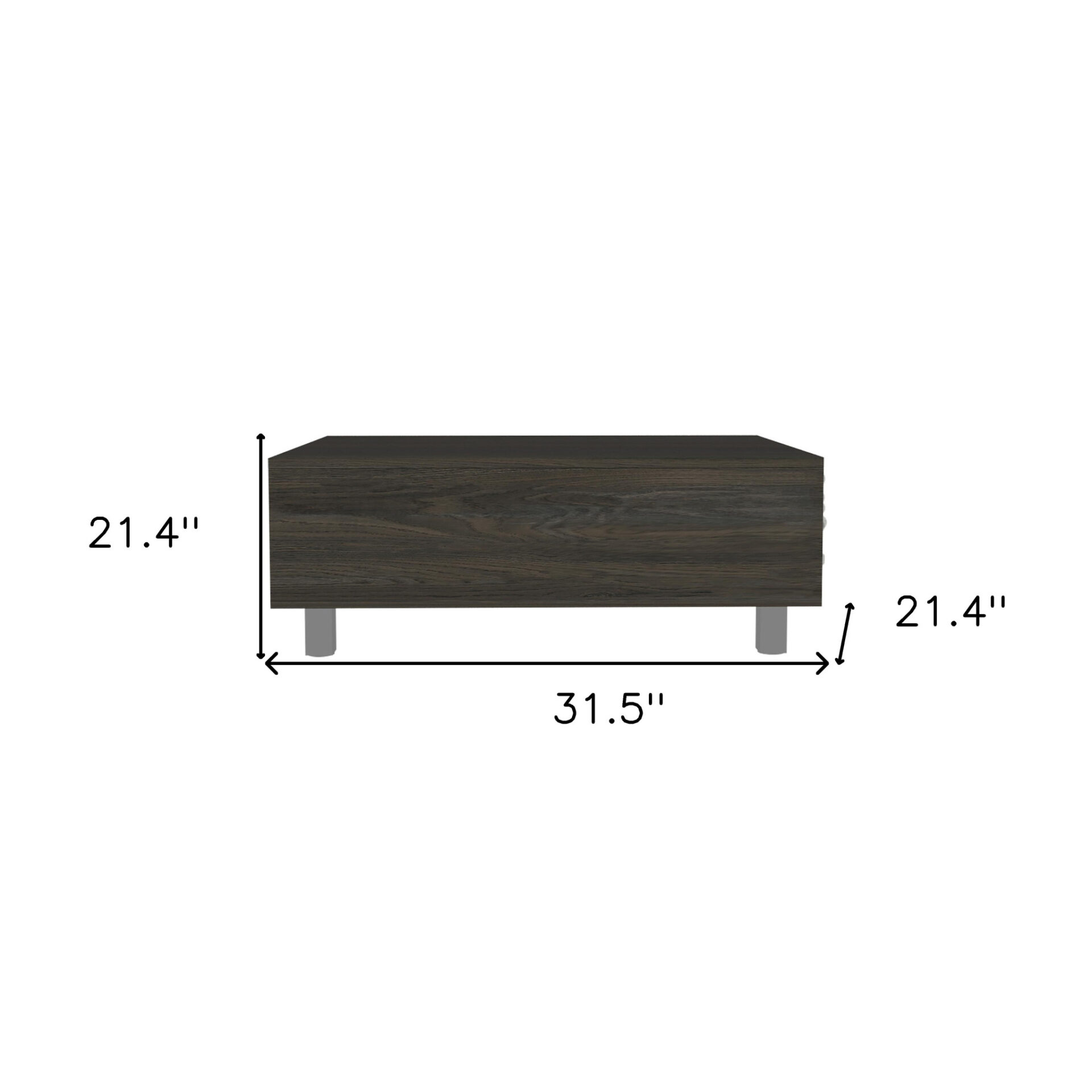 32 Inch Carbon Espresso Lift Top Coffee Table With Storage 6 32 Inch Carbon Espresso Lift Top Coffee Table With Storage - Image 6