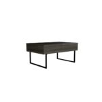 39 Inch Espresso Black Lift Top Coffee Table With Drawer