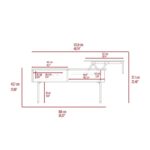 39 Inch Espresso Black Lift Top Coffee Table With Drawer