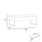 49 Inch Espresso Black Metal Lift Top Coffee Table 12 49 Inch Espresso Black Metal Lift Top Coffee Table