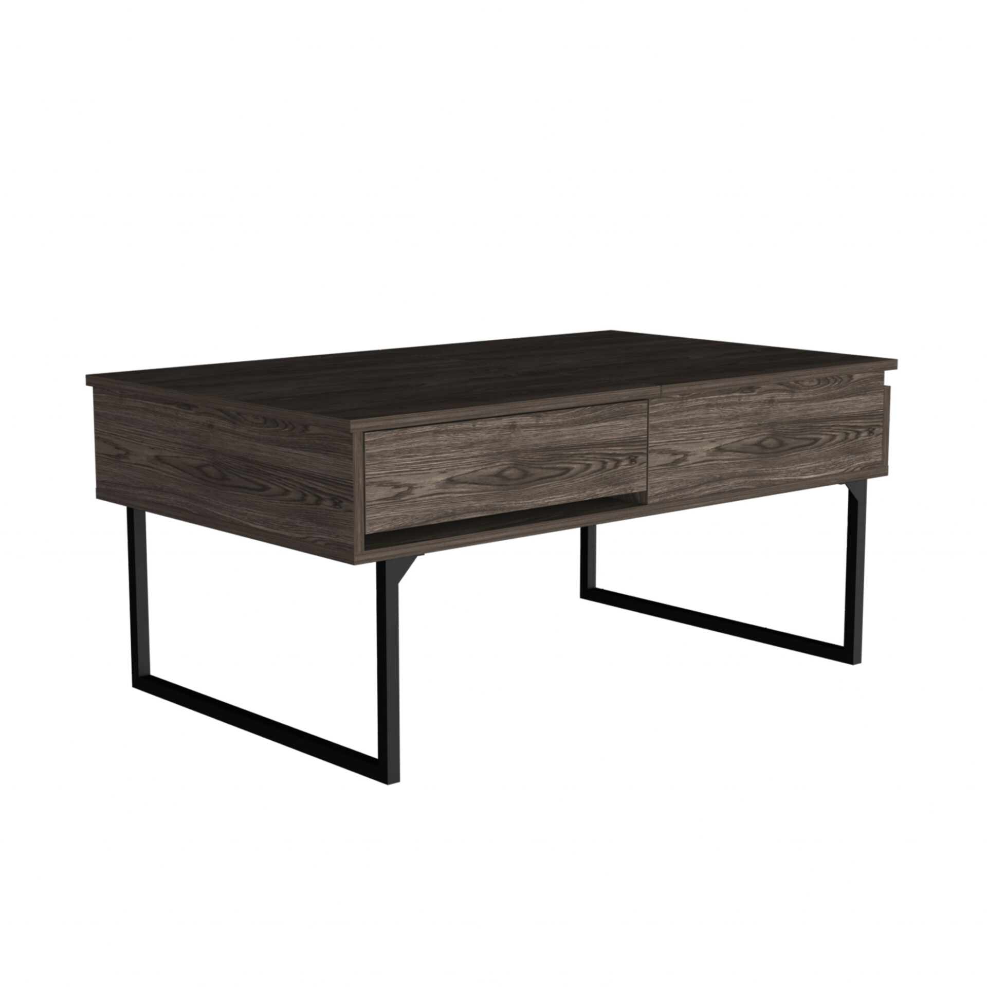 40 Inch Dark Brown Black Metal Lift Top Coffee Table 1 40 Inch Dark Brown Black Metal Lift Top Coffee Table