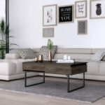 40 Inch Dark Brown Black Metal Lift Top Coffee Table 8 40 Inch Dark Brown Black Metal Lift Top Coffee Table