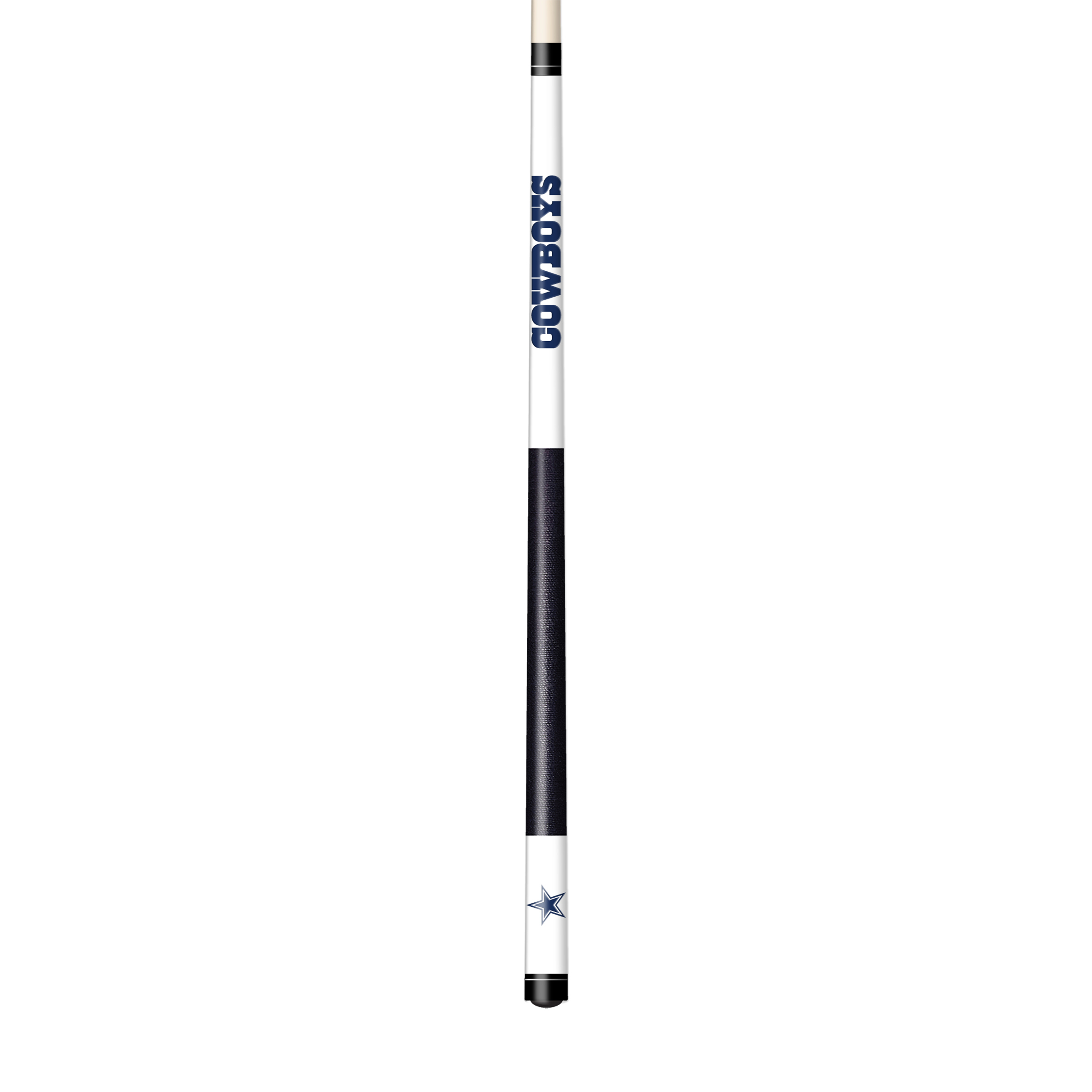 dallas cowboys laser etched maple billiard cue with linen wrap