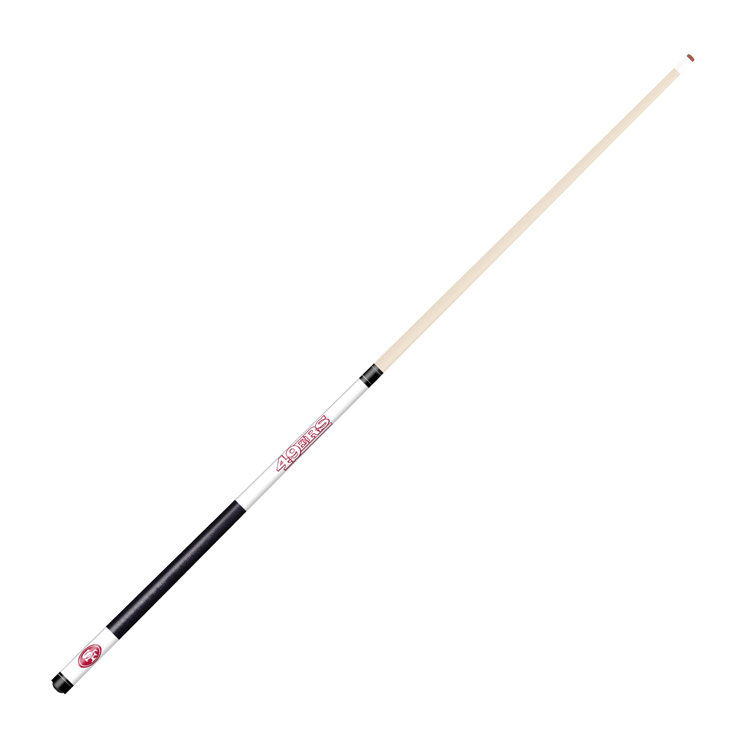 san francisco 49ers laser etched maple billiard cue