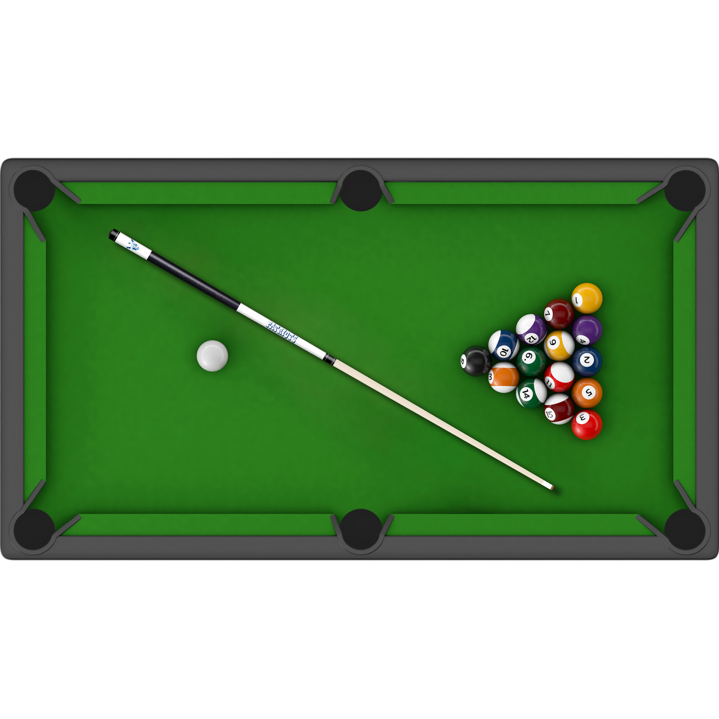 vintage patriots laser etched maple billiard cue