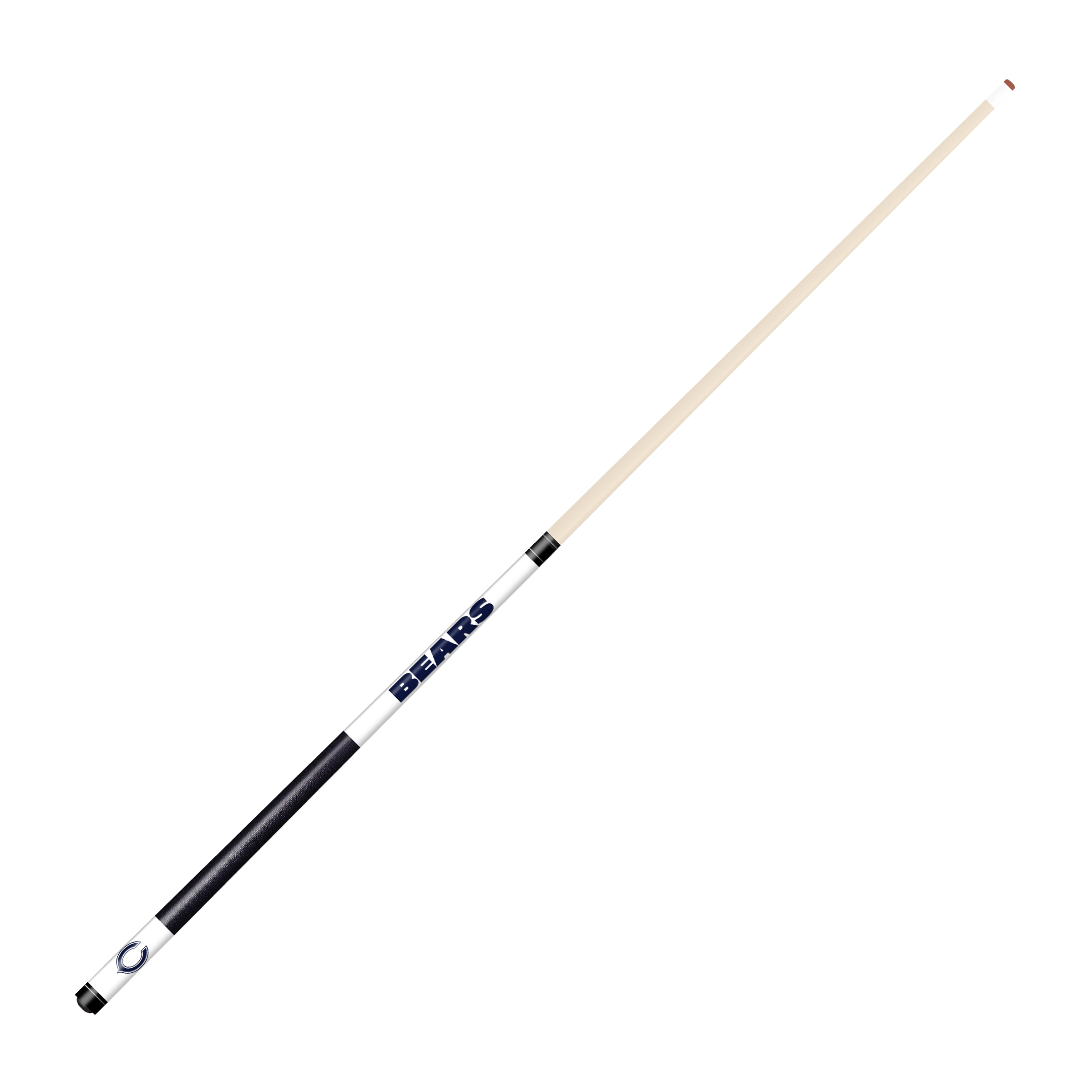 chicago bears laser etched maple wood billiard cue