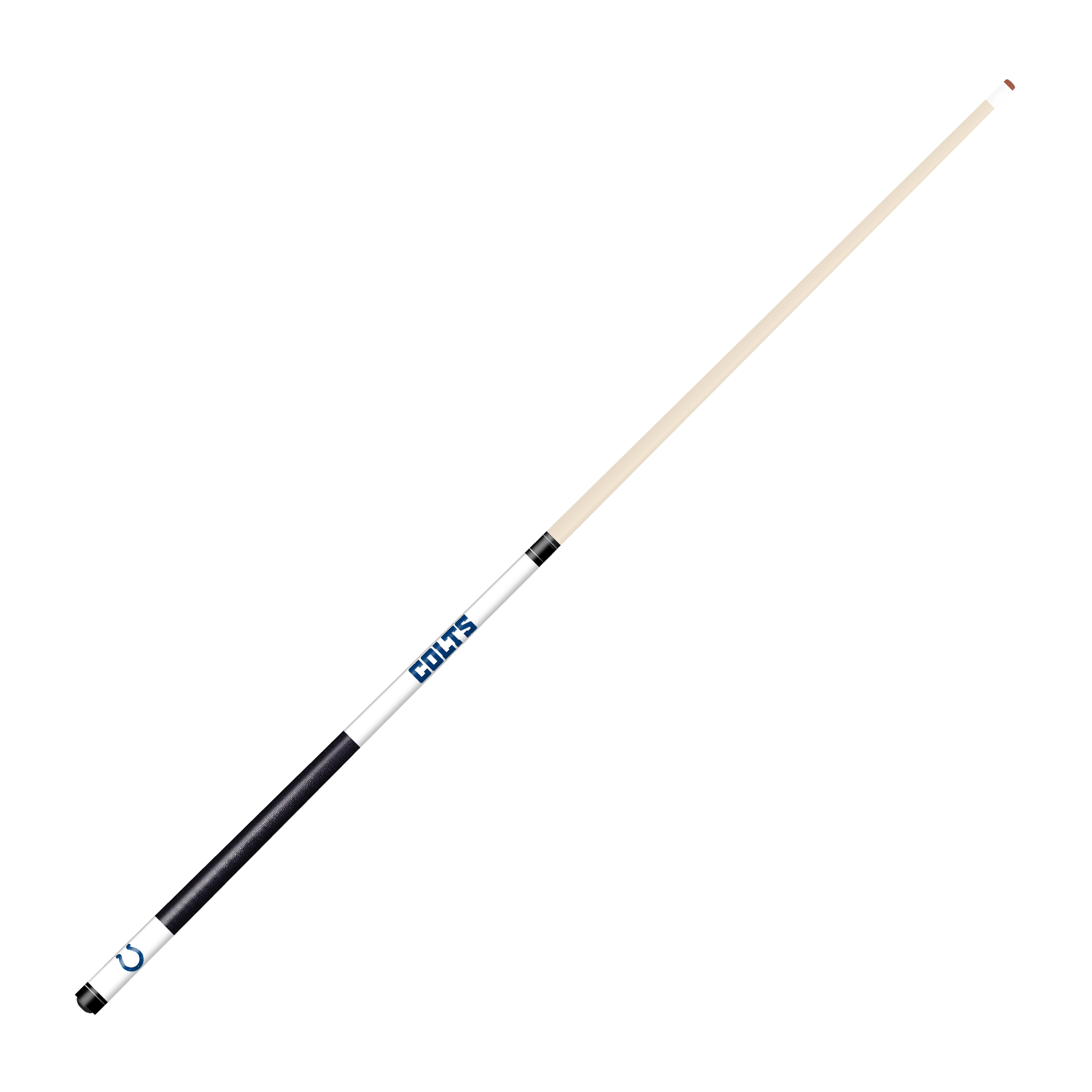 indianapolis colts laser etched maple billiard cue