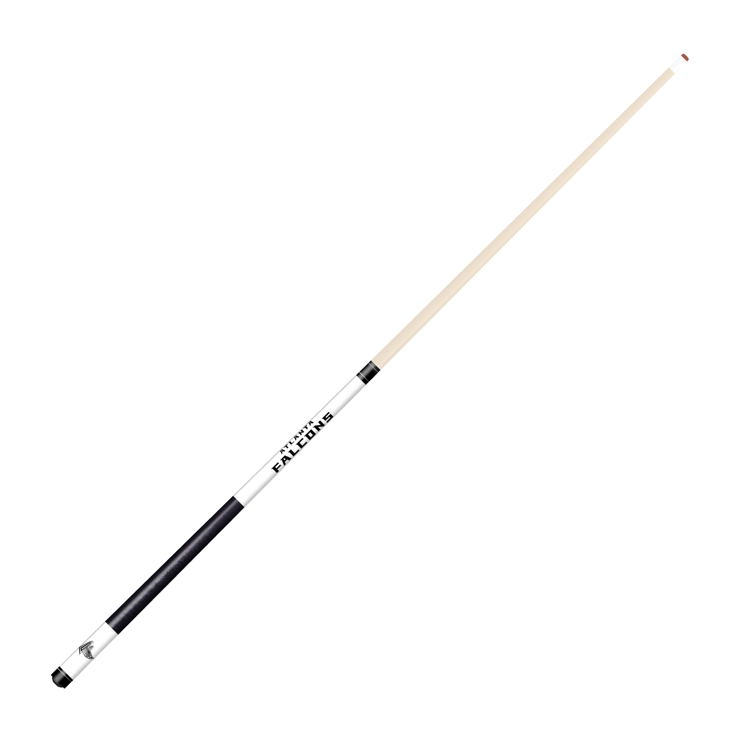 atlanta falcons laser etched maple billiard cue