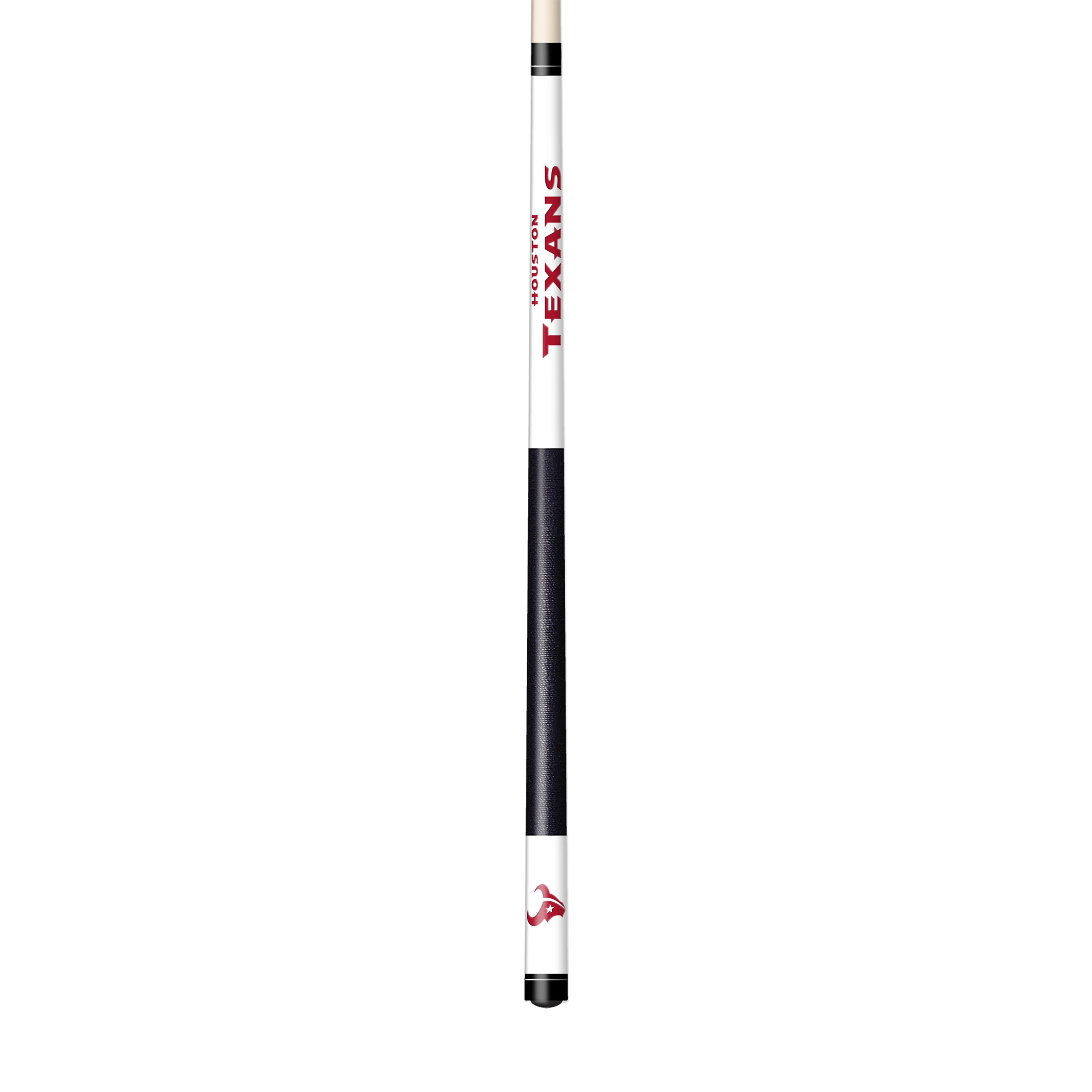 houston texans laser etched maple billiard cue with linen wrap