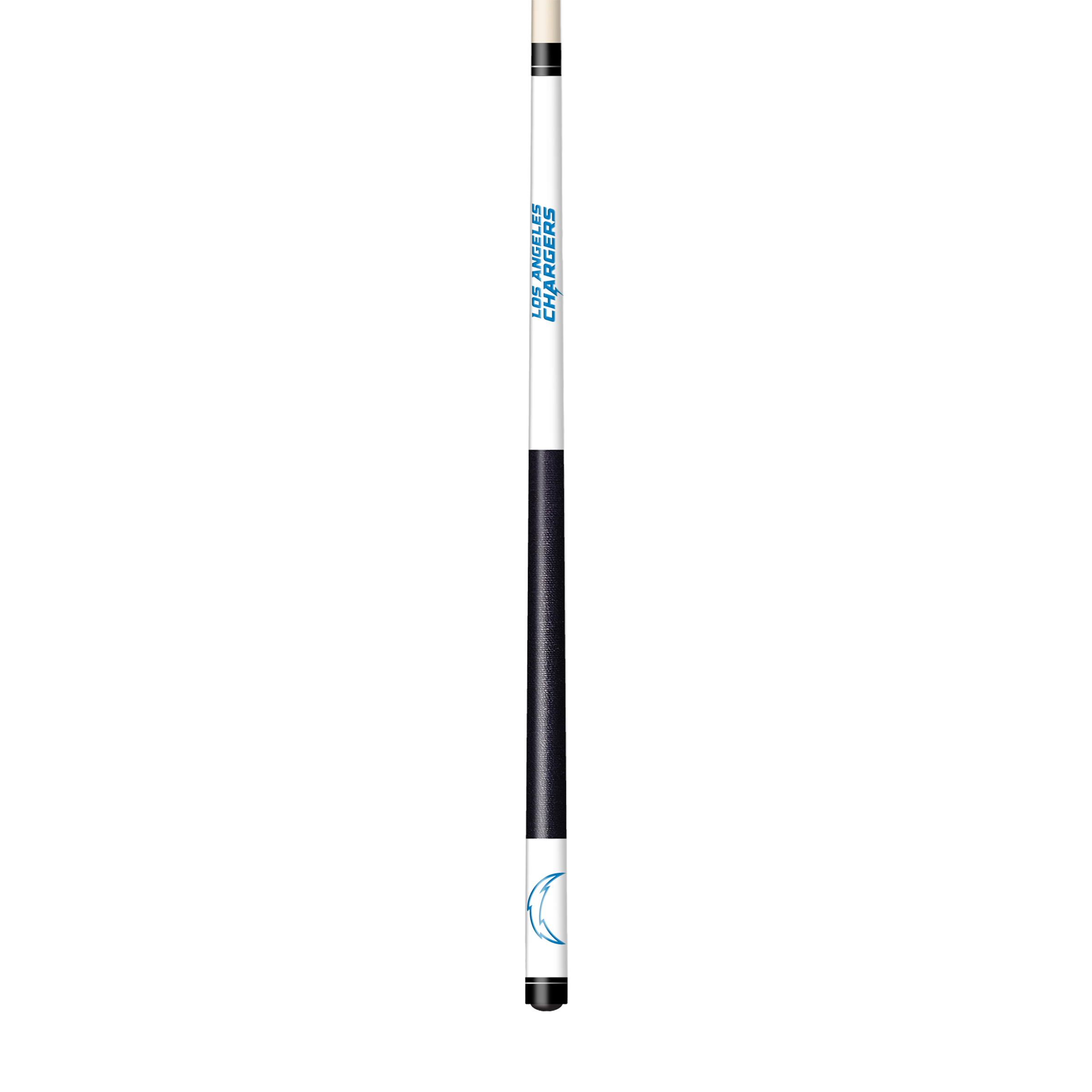 los angeles chargers laser etched maple billiard cue
