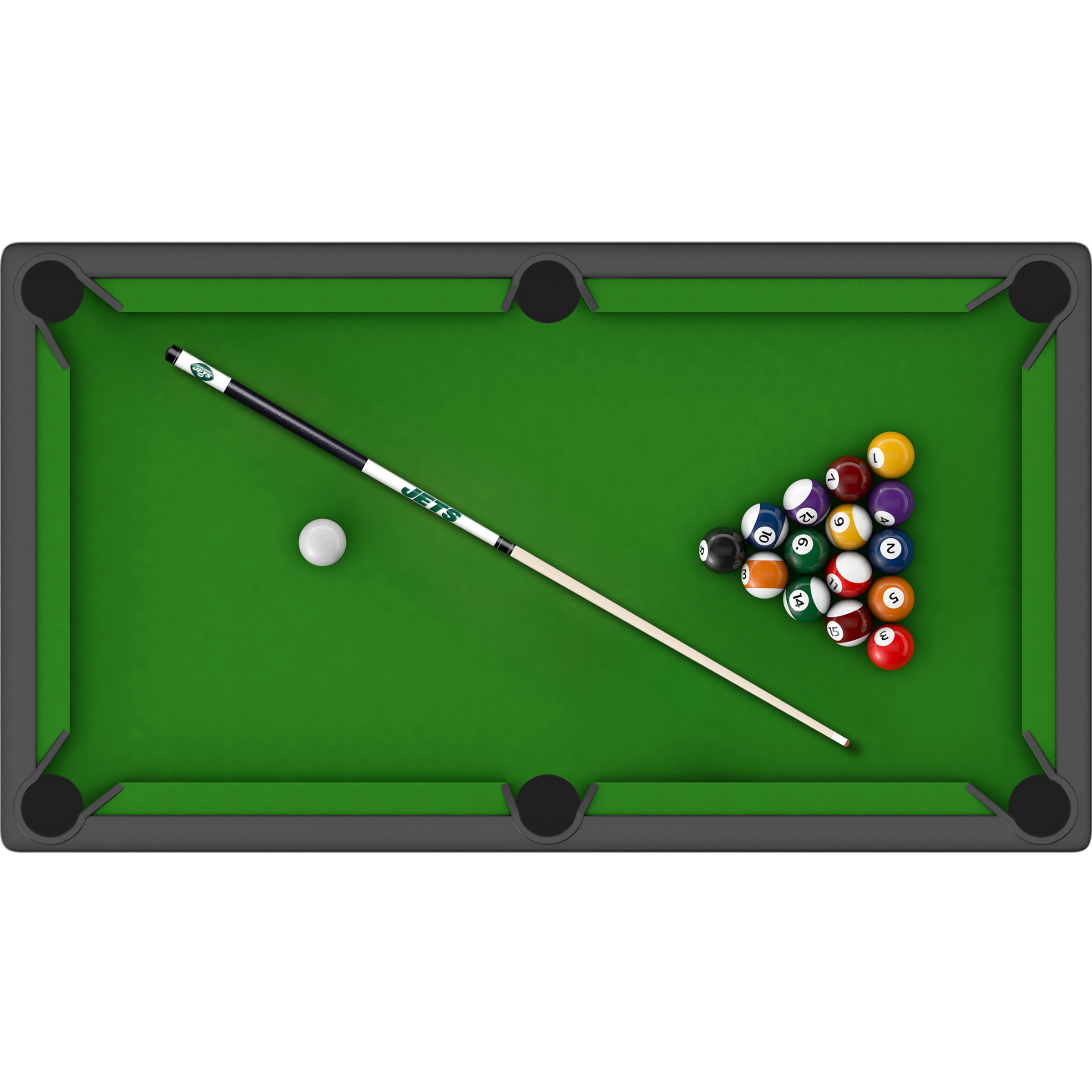 jets laser etched maple billiard cue with linen wrap