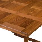 45" Brown Solid Wood Folding Outdoor Teak Side Table