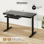 48 Inch Height Adjustable Electric Desk with USB Ports 25 48 Inch Height Adjustable Electric Desk with USB Ports