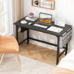 48 Inch Mobile Computer Desk with Durable Metal Frame 30 48 Inch Mobile Computer Desk with Durable Metal Frame