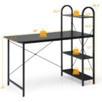 48-Inch Reversible Computer Desk with Shelves for Small Spaces 26 48-Inch Reversible Computer Desk with Shelves for Small Spaces