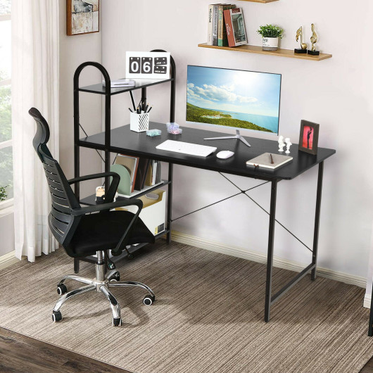 48-Inch Reversible Computer Desk with Shelves for Small Spaces 8 48-Inch Reversible Computer Desk with Shelves for Small Spaces - Image 8
