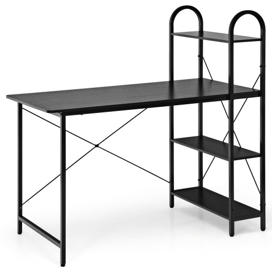 48-Inch Reversible Computer Desk with Shelves for Small Spaces 10 48-Inch Reversible Computer Desk with Shelves for Small Spaces - Image 10