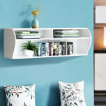 48 Inch Wall Mounted 2 Tier Floating TV Console Shelf