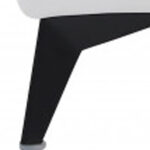 41" White Italian Leather Modern Power Recliner Chair