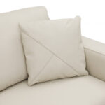 117-Inch Beige Italian Leather Reclining L-Shaped Corner Sectional