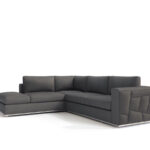 117-Inch Dark Gray Italian Leather L-Shaped Sectional Sofa 7 117-Inch Dark Gray Italian Leather L-Shaped Sectional Sofa