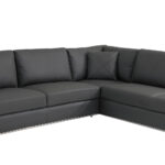 117-Inch Dark Gray Italian Leather L-Shaped Sectional Sofa 8 117-Inch Dark Gray Italian Leather L-Shaped Sectional Sofa