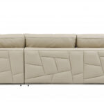 117-Inch Beige Italian Leather Reclining L Shaped Corner Sectional 11 117-Inch Beige Italian Leather Reclining L Shaped Corner Sectional
