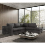 117 Inch Dark Gray Italian Leather Reclining L Shaped Sectional 11 117 Inch Dark Gray Italian Leather Reclining L Shaped Sectional
