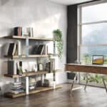 Walnut and Chrome Rectangular Writing Desk With Three Drawers 13 Walnut and Chrome Rectangular Writing Desk With Three Drawers