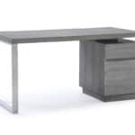 Elm Grey Rectangular Writing Desk With Two Drawers 59 Inch 8 Elm Grey Rectangular Writing Desk With Two Drawers 59 Inch