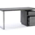 Elm Grey Rectangular Writing Desk With Two Drawers 59 Inch 9 Elm Grey Rectangular Writing Desk With Two Drawers 59 Inch