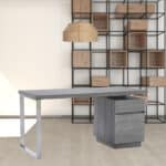 Elm Grey Rectangular Writing Desk With Two Drawers 59 Inch 11 Elm Grey Rectangular Writing Desk With Two Drawers 59 Inch