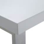 White Rectangular Writing Desk With Two Drawers 59 Inches 12 White Rectangular Writing Desk With Two Drawers 59 Inches