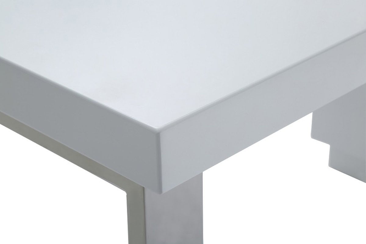 White Rectangular Writing Desk With Two Drawers 59 Inches 5 White Rectangular Writing Desk With Two Drawers 59 Inches - Image 5