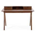 Walnut Rectangular Writing Desk With Two Drawers 48 Inch 9 Walnut Rectangular Writing Desk With Two Drawers 48 Inch