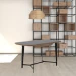 Walnut and Black Glass Rectangular Writing Desk 55 Inch 13 Walnut and Black Glass Rectangular Writing Desk 55 Inch