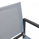 23" Gray and Black Modern Counter-Height Metal Bar Stool