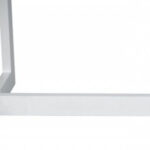 83" White Aluminum Rectangular Outdoor Dining Table