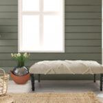 47" Cream Bohemian Upholstered Bench with Abstract Design 17 47" Cream Bohemian Upholstered Bench with Abstract Design